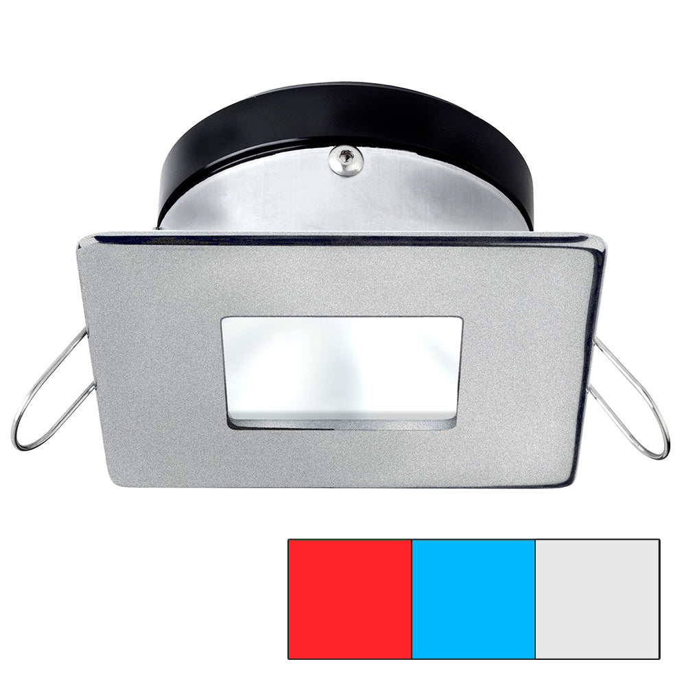i2Systems Apeiron A1120 Spring Mount Light - Square/Square - Red, Cool White &amp; Blue - Brushed Nickel
