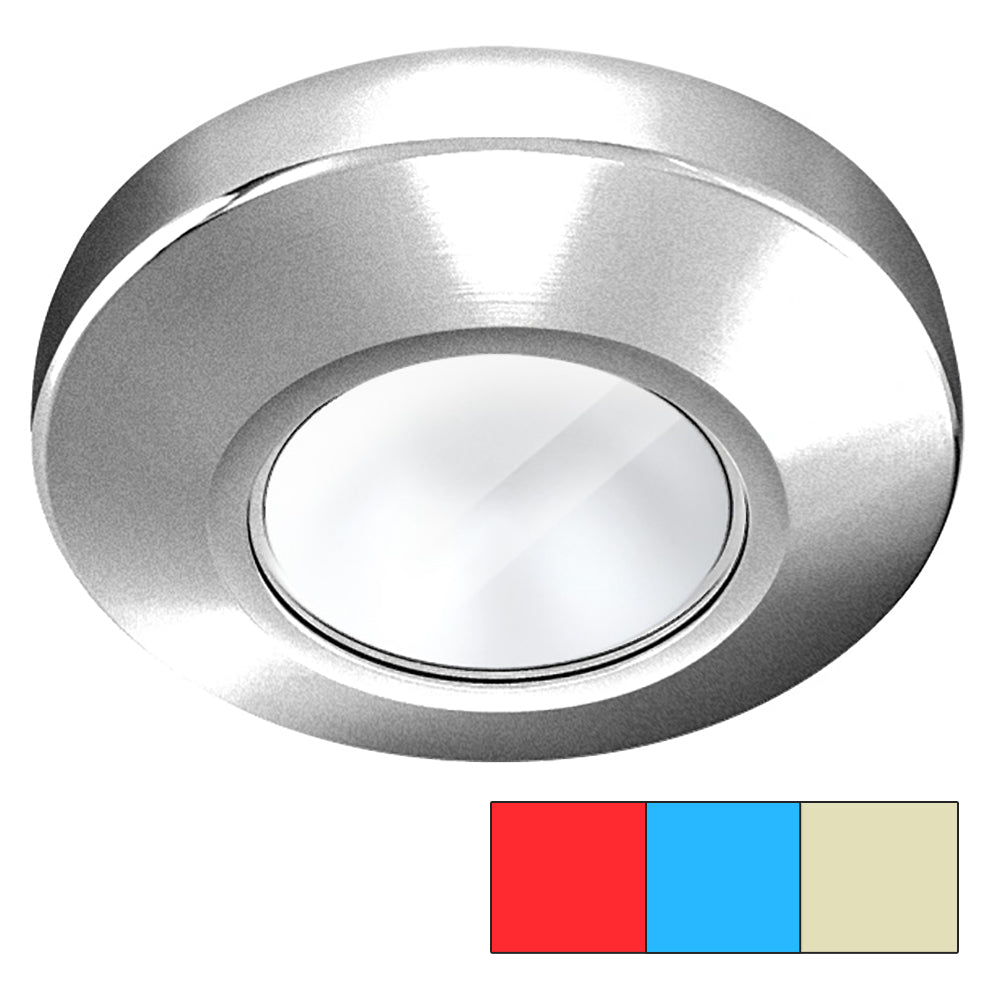 i2Systems Profile P1120 Tri-Light Surface Light - Red, Warm White &amp; Blue - Brushed Nickel Finish