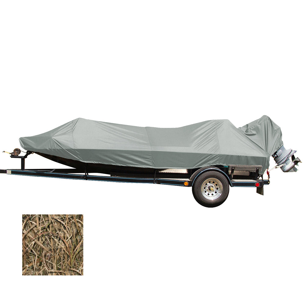 Carver Performance Poly-Guard Styled-to-Fit Boat Cover f/18.5&#39; Jon Style Bass Boats - Shadow Grass