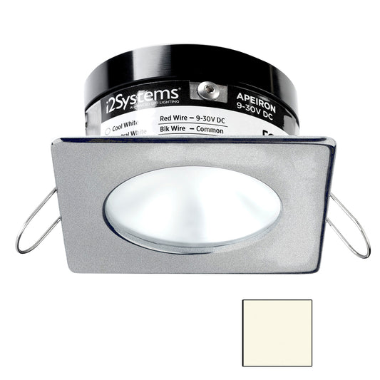 i2Systems Apeiron PRO A503 - 3W Spring Mount Light - Square/Round - Neutral White - Brushed Nickel Finish
