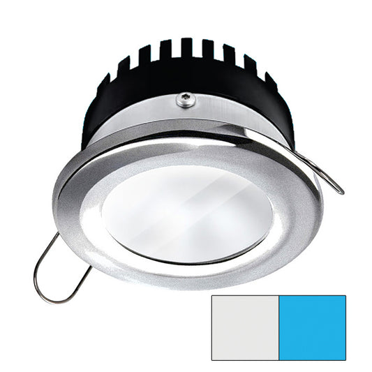 i2Systems Apeiron PRO A506 - 6W Spring Mount Light - Round - Cool White &amp; Blue - Brushed Nickel Finish