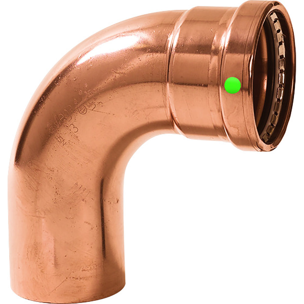 Viega ProPress 2-1/2" - 90&deg; Copper Elbow - Street/Press Connection - Smart Connect Technology