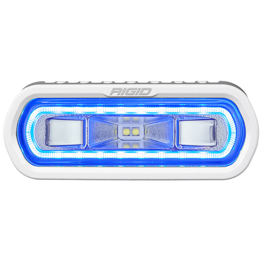 RIGID Industries SR-L Series Marine Spreader Light - White Surface Mount - White Light w/Blue Halo