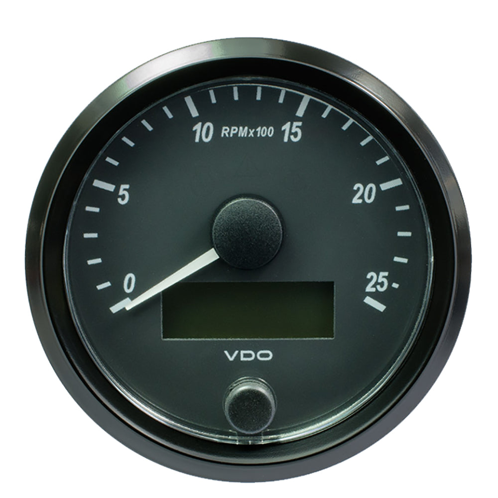 VDO SingleViu 80mm (3-1/8") Tachometer - 2500 RPM