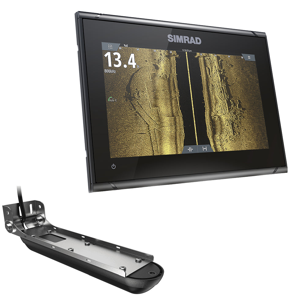 Simrad GO9 XSE Chartplotter/Fishfinder w/Active Imaging 3-in-1 Transom Mount Transducer &amp; C-MAP Discover Chart
