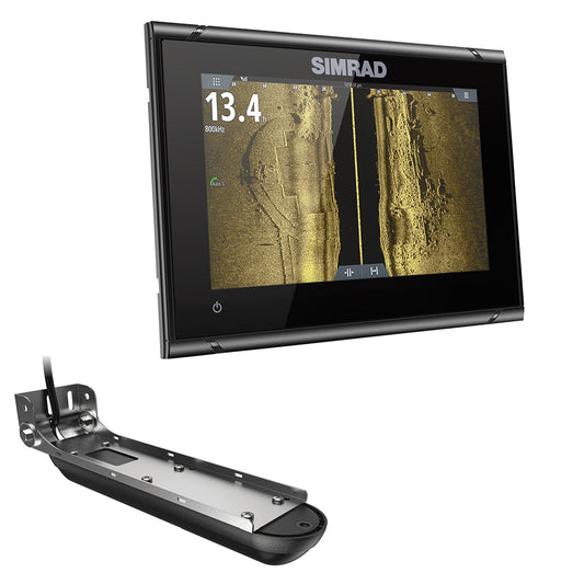 Simrad GO7 XSR Chartplotter/Fishfinder w/Active Imaging 3-in-1 Transom Mount Transducer &amp; C-MAP Discover Chart
