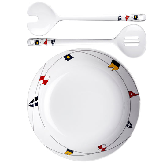 Marine Business Melamine Salad Bowl &amp; Servers - REGATA