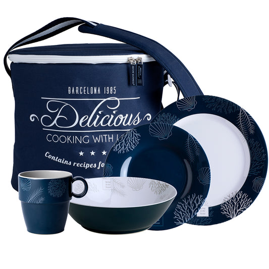 Marine Business Melamine Tableware &amp; Basket - LIVING - Set of 16