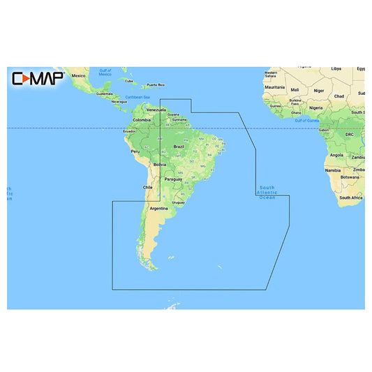 C-MAP REVEAL&trade; Chart - South America - East Coast