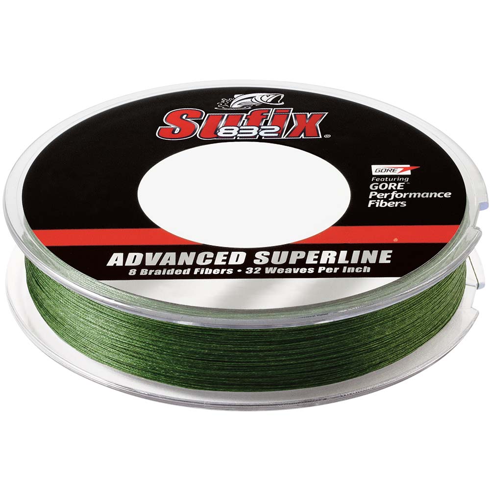 Sufix 832&reg; Advanced Superline&reg; Braid - 8lb - Low-Vis Green - 300 yds