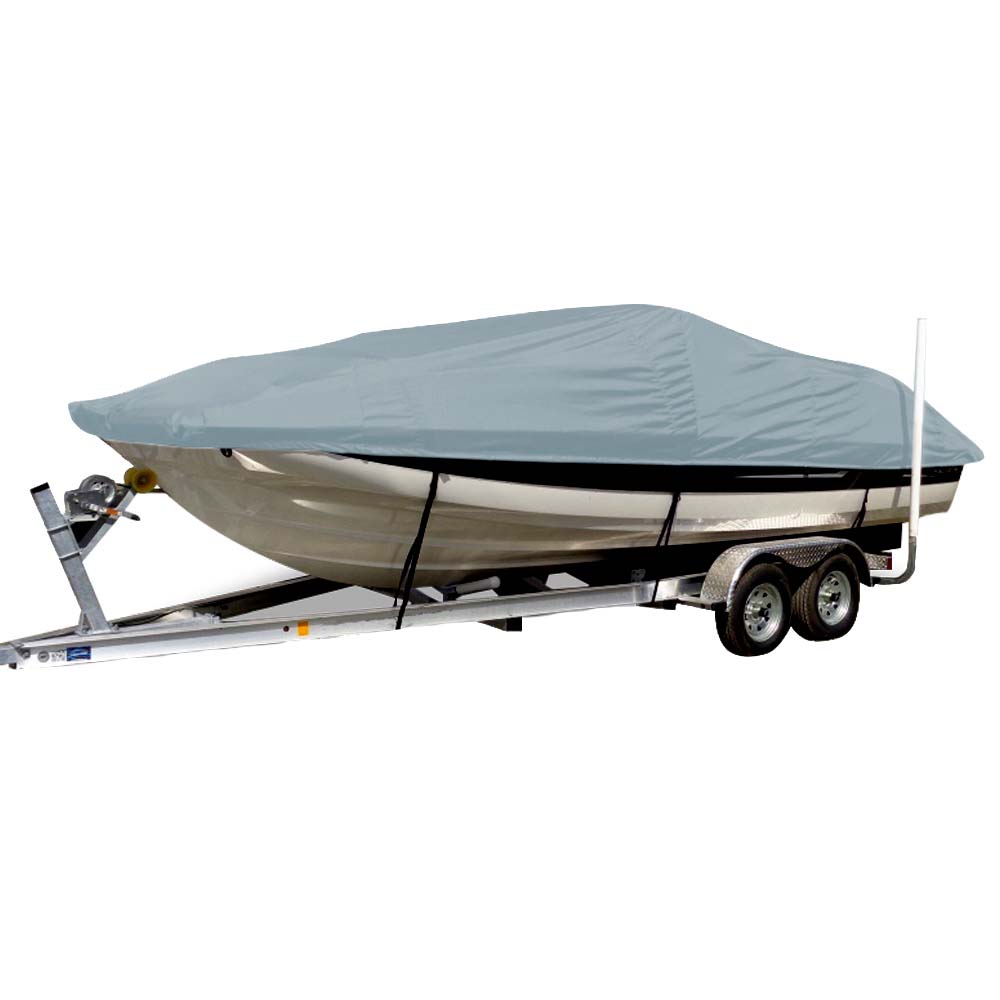 Carver Sun-DURA&reg; Styled-to-Fit Boat Cover f/19.5&#39; Sterndrive Deck Boats w/Low Rails - Grey