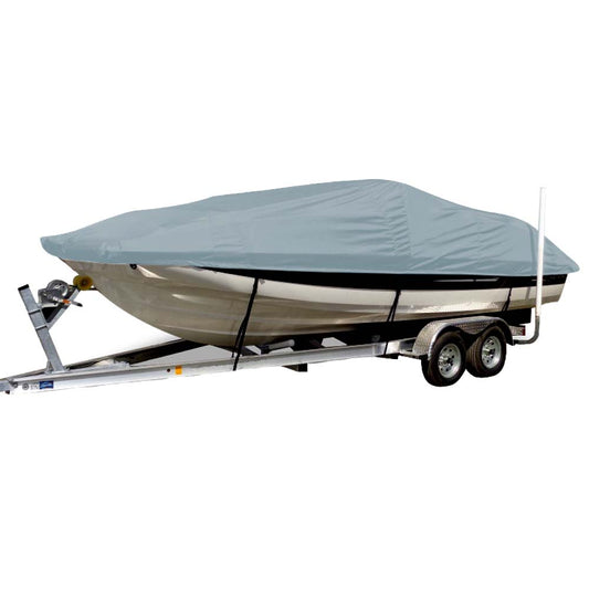 Carver Sun-DURA&reg; Styled-to-Fit Boat Cover f/22.5&#39; Sterndrive Deck Boats w/Low Rails - Grey