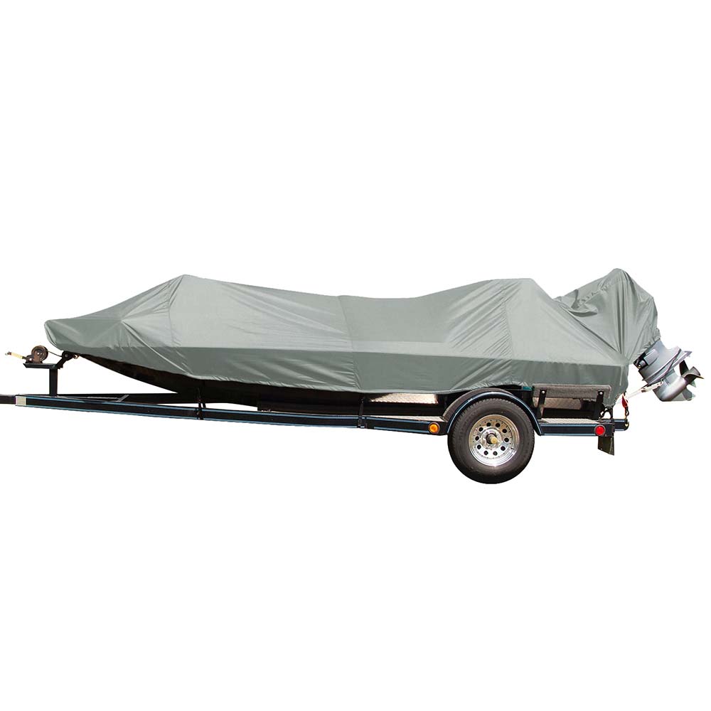 Carver Poly-Flex II Styled-to-Fit Boat Cover f/14.5&#39; Jon Style Bass Boats - Grey