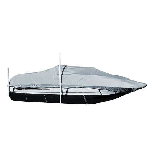 Carver Sun-DURA&reg; Styled-to-Fit Boat Cover f/21.5&#39; Sterndrive Deck Boats w/Walk-Thru Windshield - Grey