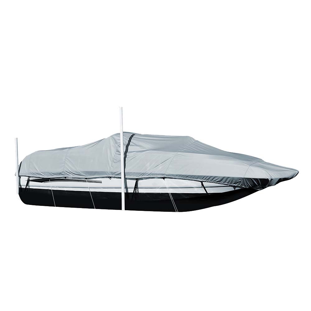 Carver Sun-DURA&reg; Styled-to-Fit Boat Cover f/25.5&#39; Sterndrive Deck Boats w/Walk-Thru Windshield - Grey