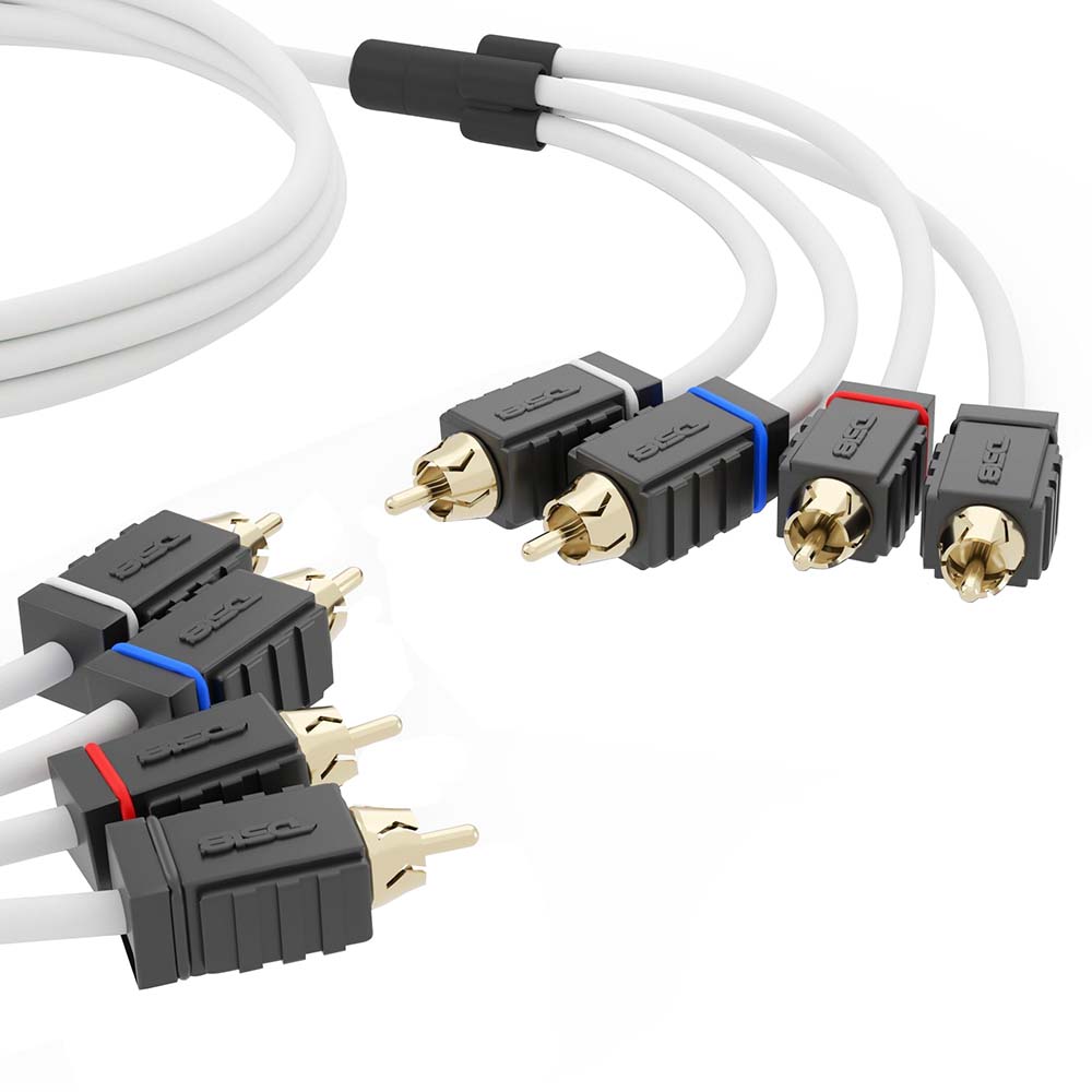 DS18 Marine Tinned OFC RCA Cable - 4 Channel - 25&#39;