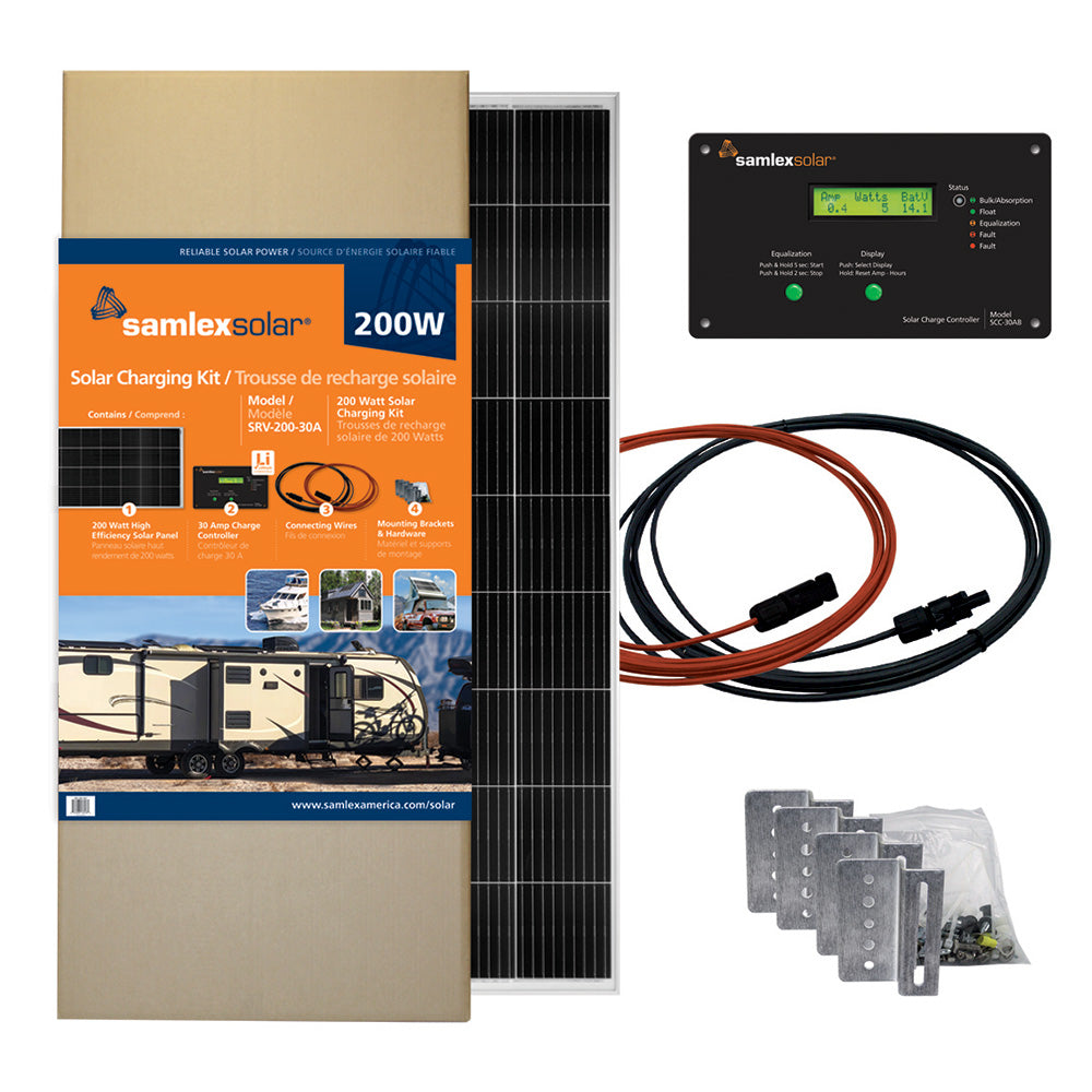 Samlex SRV-200-30A Solar Charging Kit 200W w/30A Charge Controller