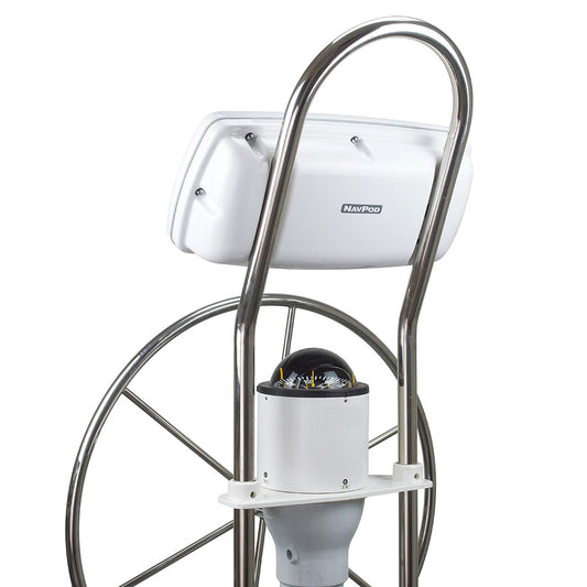 NavPod SystemPod Pre-Cut f/Raymarine Axiom 9/Axiom+ 9 on Right &amp; 1 Instrument (3.6&Prime; hole) on Left f/12&Prime; Wide Guard