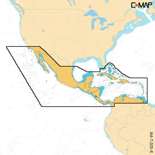 C-MAP REVEAL&trade; X - Central America &amp; Caribbean