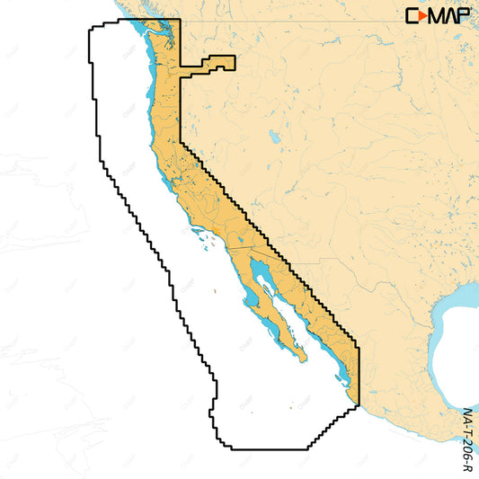C-MAP REVEAL&trade; X - U.S. West Coat &amp; Baja California
