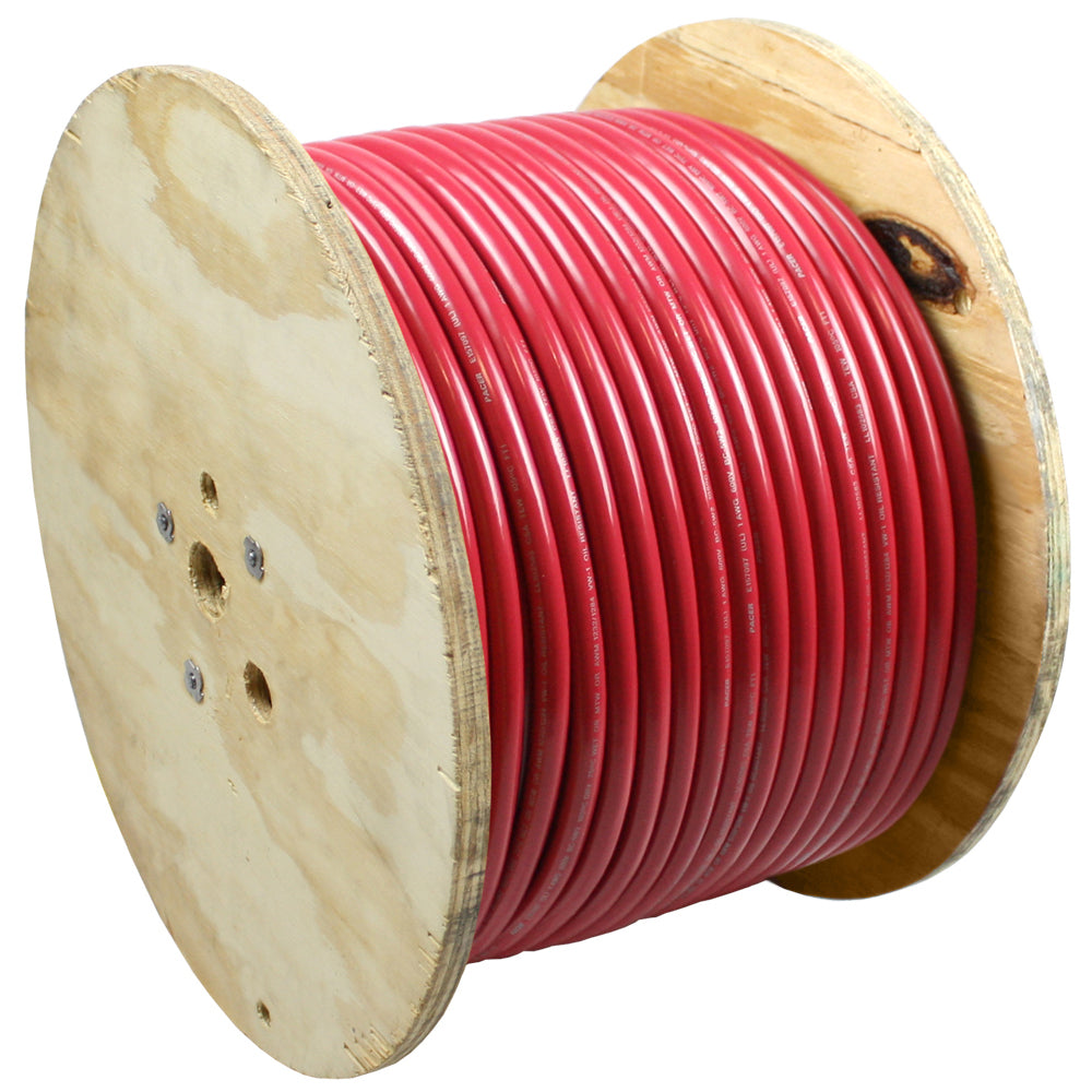 Pacer Red 4 AWG Battery Cable - 500&#39;
