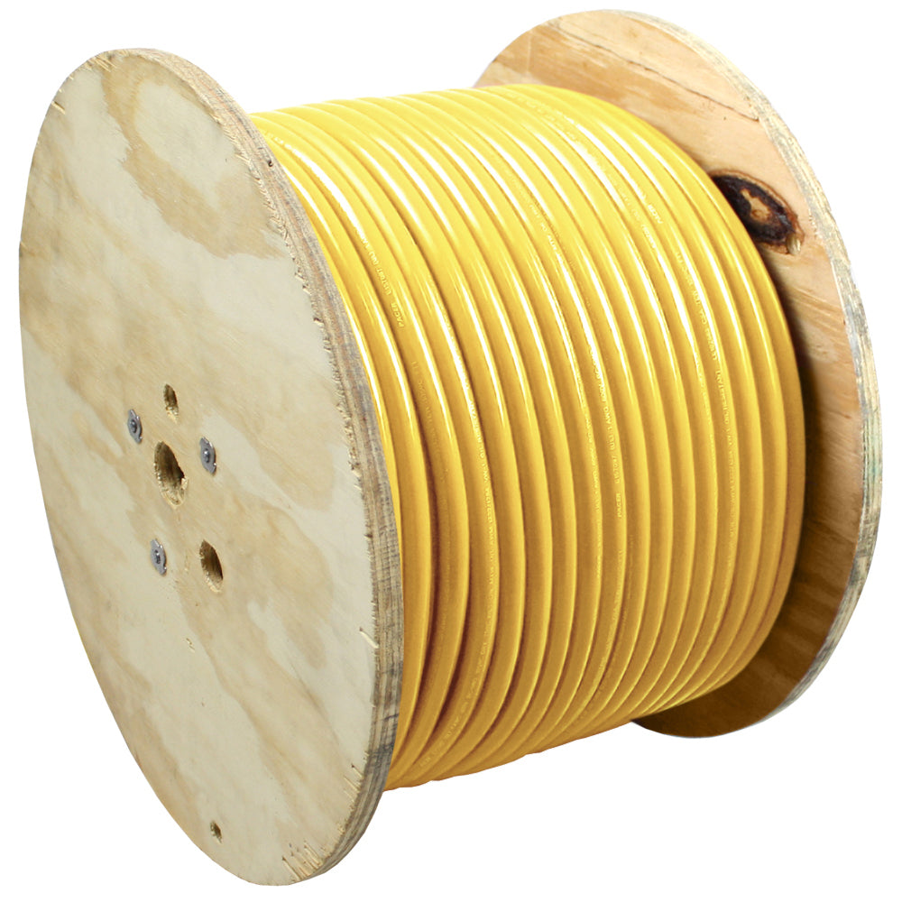 Pacer Yellow 1 AWG Battery Cable - 500&#39;
