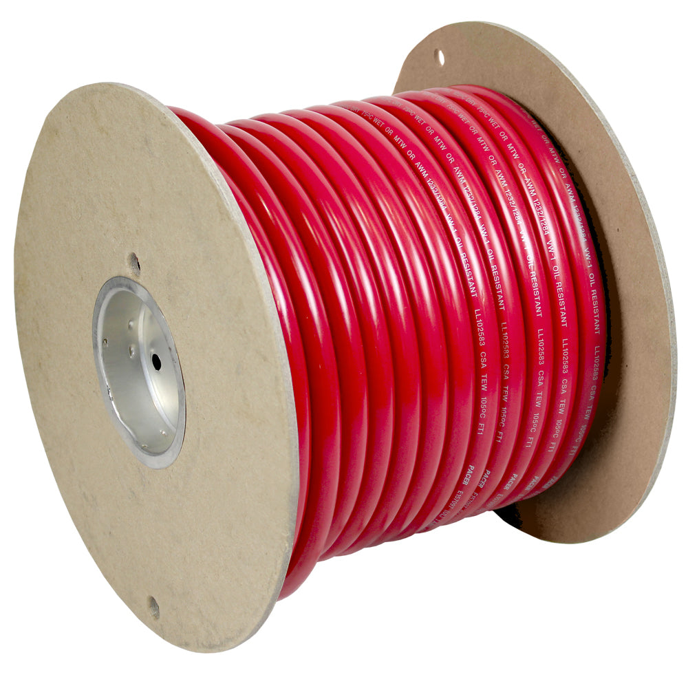 Pacer Red 3/0 AWG Battery Cable - 100&#39;