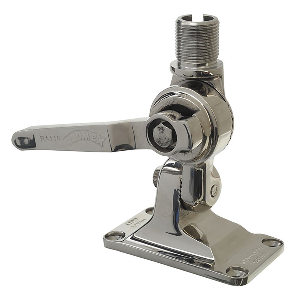 Glomex 4-Way Heavy-Duty Stainless Steel Ratchet Mount
