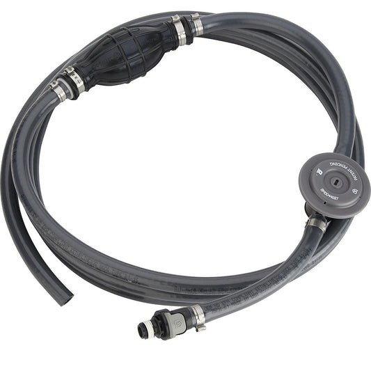 Attwood Universal Fuel Line Kit - 3/8" Dia. x 12&#39; Length w/Sprayless Connectors &amp; Fuel Demand Valve